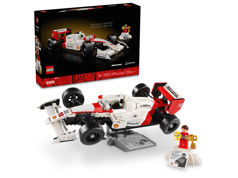 LEGO McLaren MP4/4 en Ayrton Senna