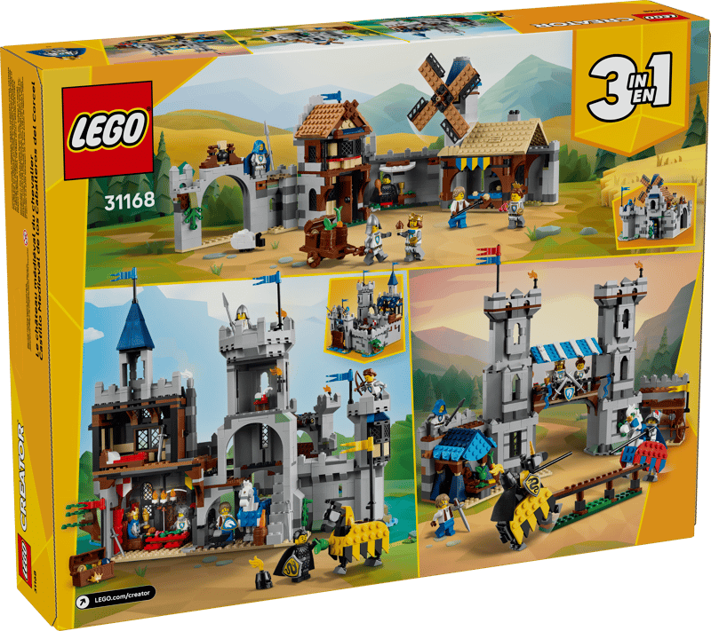 Middeleeuws kasteel met ridders te paard - 8