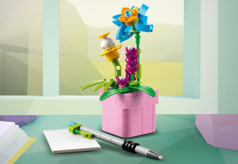 Typemachine met bloemen - 9