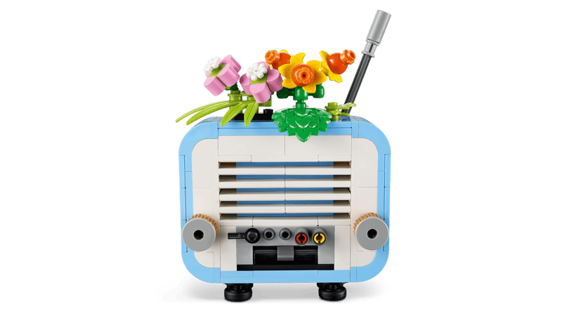 Platenspeler met bloemen - 3