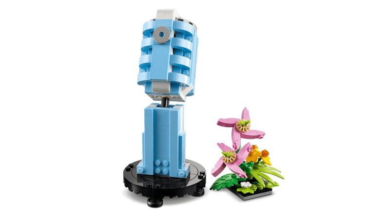 Platenspeler met bloemen - 4