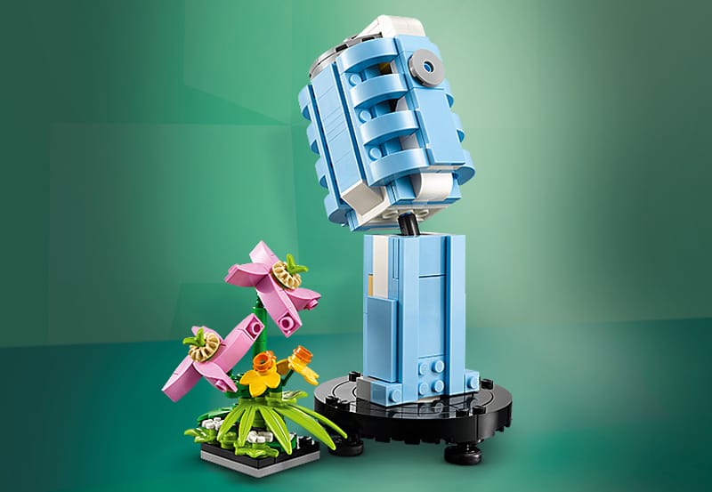 Platenspeler met bloemen - 9