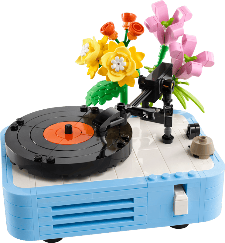 LEGO Platenspeler met bloemen