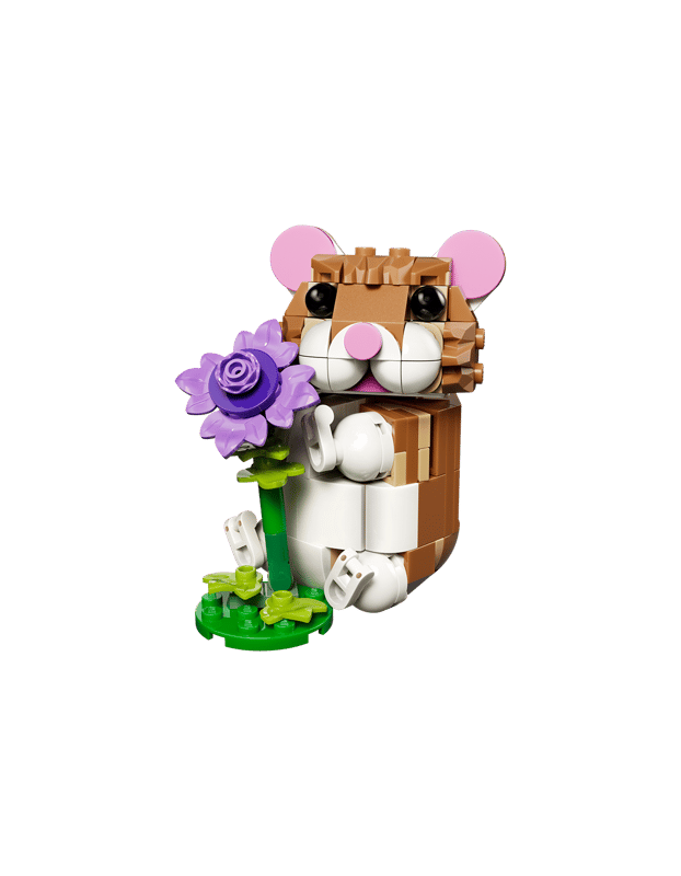 LEGO Schattige hamster met bloem