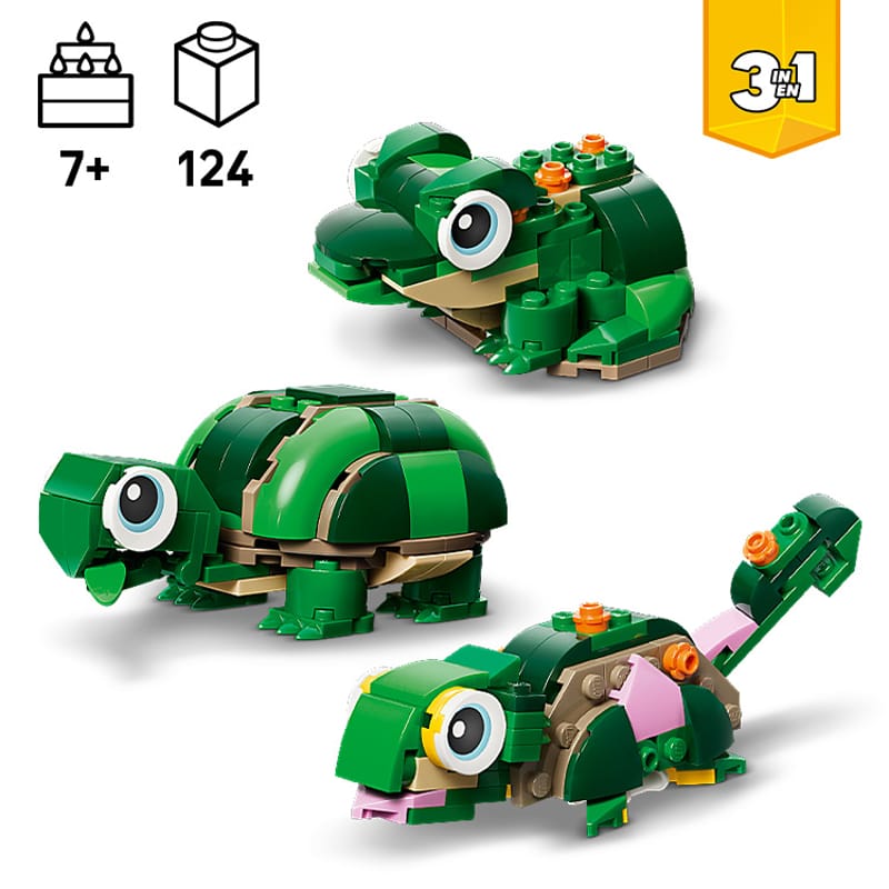 Schildpad met waterlelie - 13