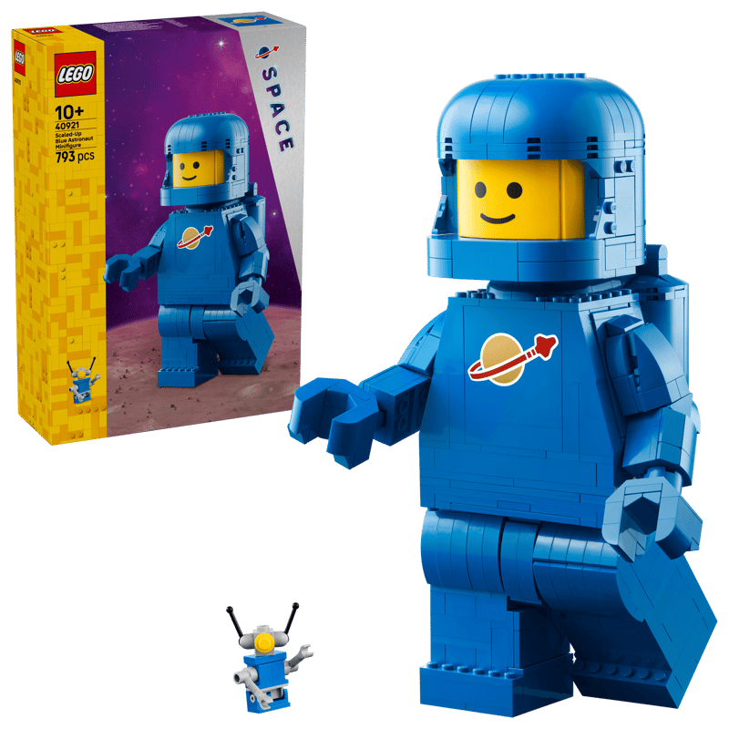 Grote blauwe minifiguur van een astronau - 2