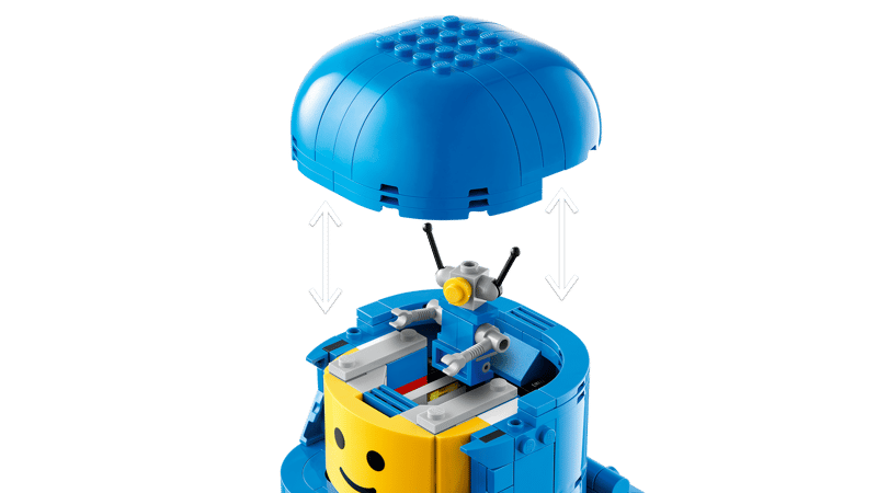 Grote blauwe minifiguur van een astronau - 4