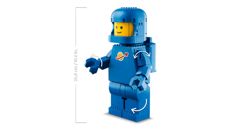 Grote blauwe minifiguur van een astronau - 5