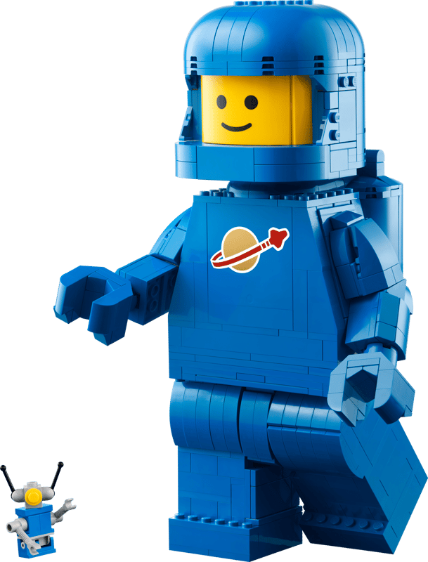 LEGO Grote blauwe minifiguur van een astronaut