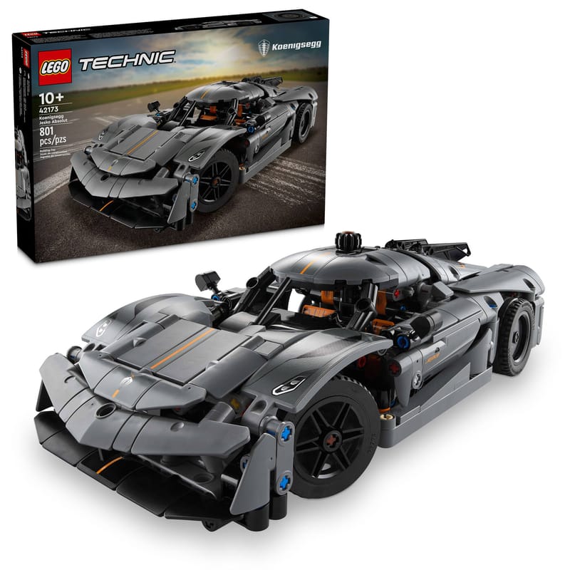 LEGO Koenigsegg Jesko Absolut grijze hypercar