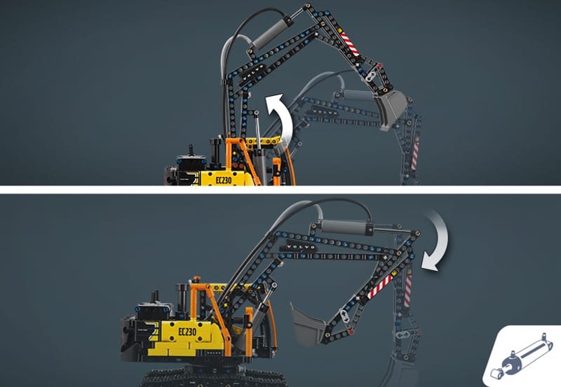 Volvo FMX truck & EC230 elektrische graa - 14