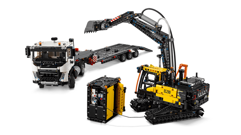 Volvo FMX truck & EC230 elektrische graa - 5