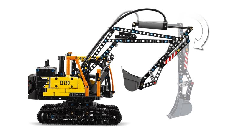 Volvo FMX truck & EC230 elektrische graa - 6