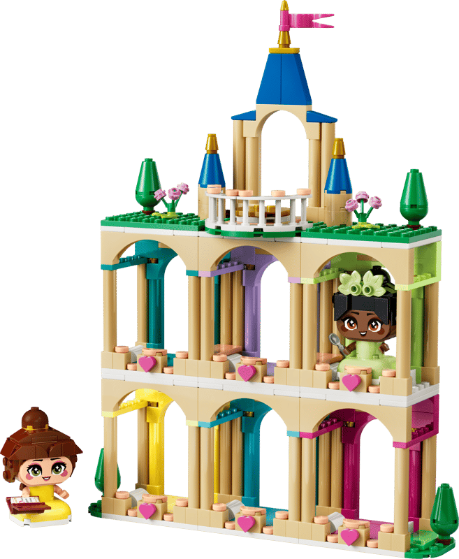LEGO Mini Belle en Tiana met kasteel