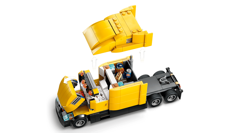 Gele vrachtwagen - 5