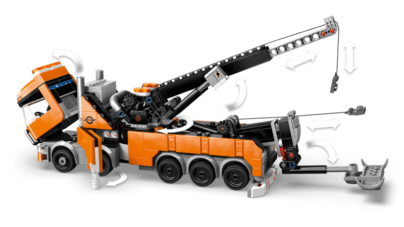 Zware sleepwagen met kraan - 5