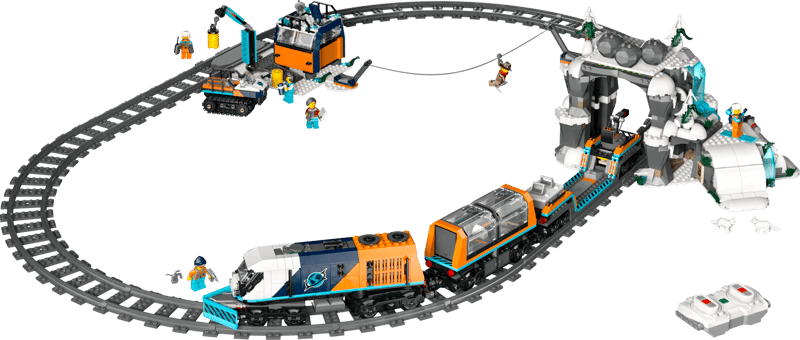 LEGO Onderzoekstrein op de Noordpool