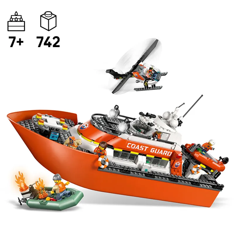 Kustwacht reddingsboot met helikopter - 14