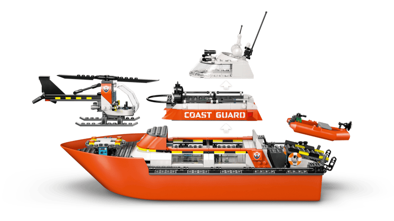 Kustwacht reddingsboot met helikopter - 5