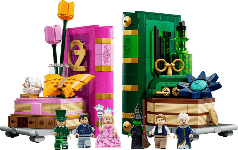 LEGO Glinda en Elphaba boekensteunen