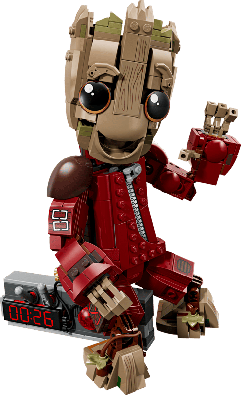 LEGO Groot in Ravager jumpsuit