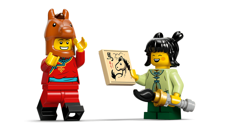 Display met galopperende paarden - 3